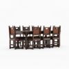Picture of Bonnet Rustic Solid Wood Dining Table Set