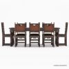 Picture of Bonnet Rustic Solid Wood Dining Table Set