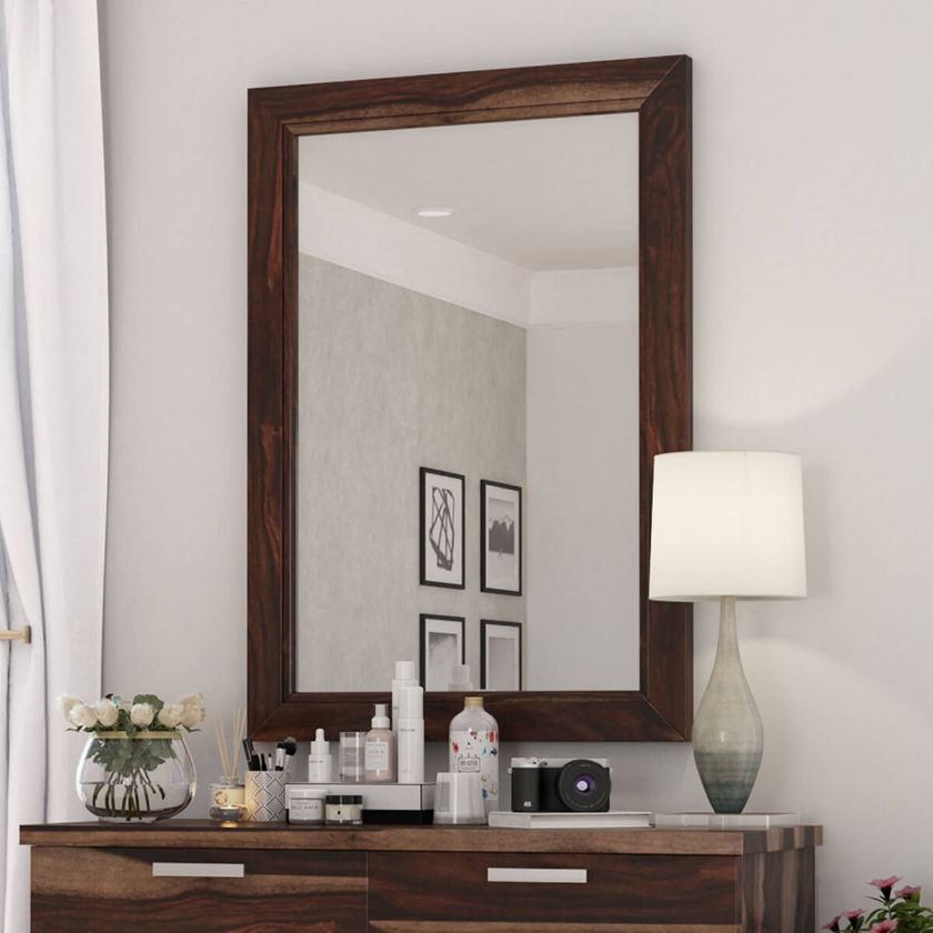 Picture of Hampshire Solid Wood Modern Rustic Mirror Frame