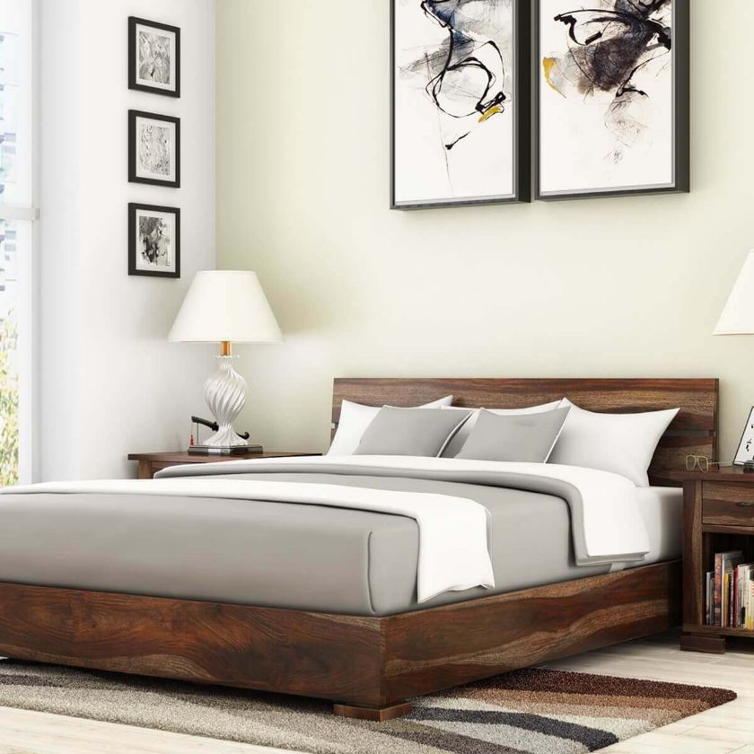 Picture of Athena Handcrafted Solid Wood Platform Bed
