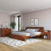 Picture of Rebecca Rustic Solid Wood 4 Piece Platform Bedroom Set
