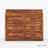 Picture of Rebecca Rustic Solid Wood 4 Piece Platform Bedroom Set