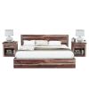 Picture of Jamaica Rustic Solid Wood Handcrafted Platform Bed