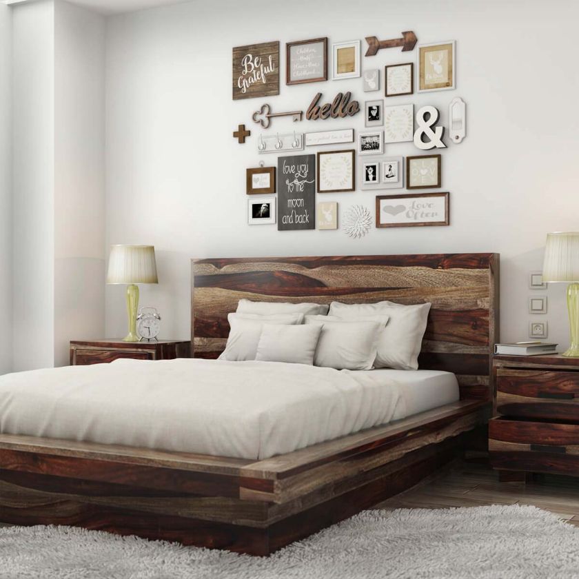 Picture of Virginia Modern Handcrafted Solid Wood Platform Bed
