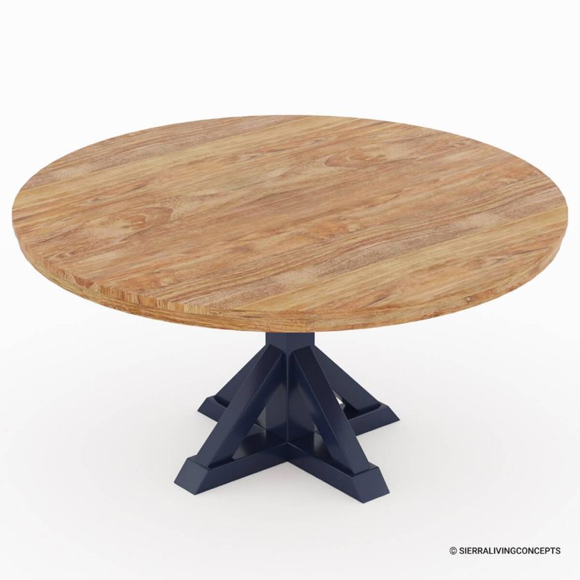 Picture of Salzburg Two Tone Solid Wood Round Dining Table
