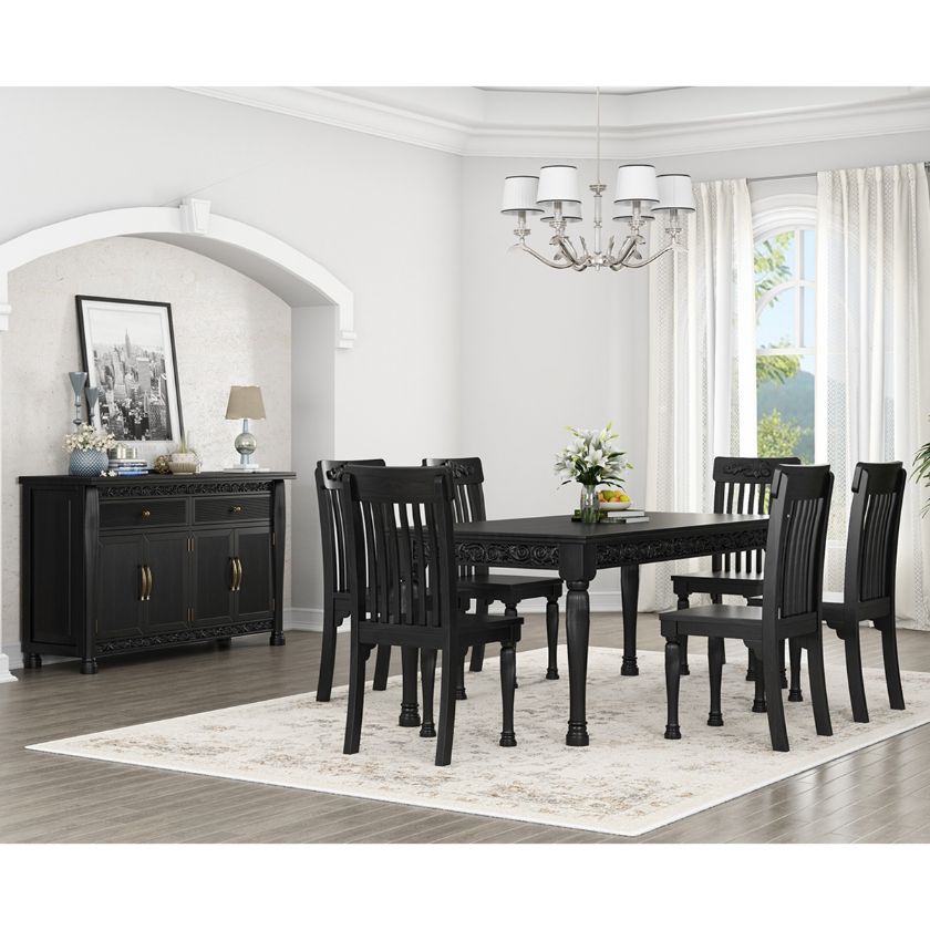 Picture of Cambria Solid Wood Modern Dining Room Set