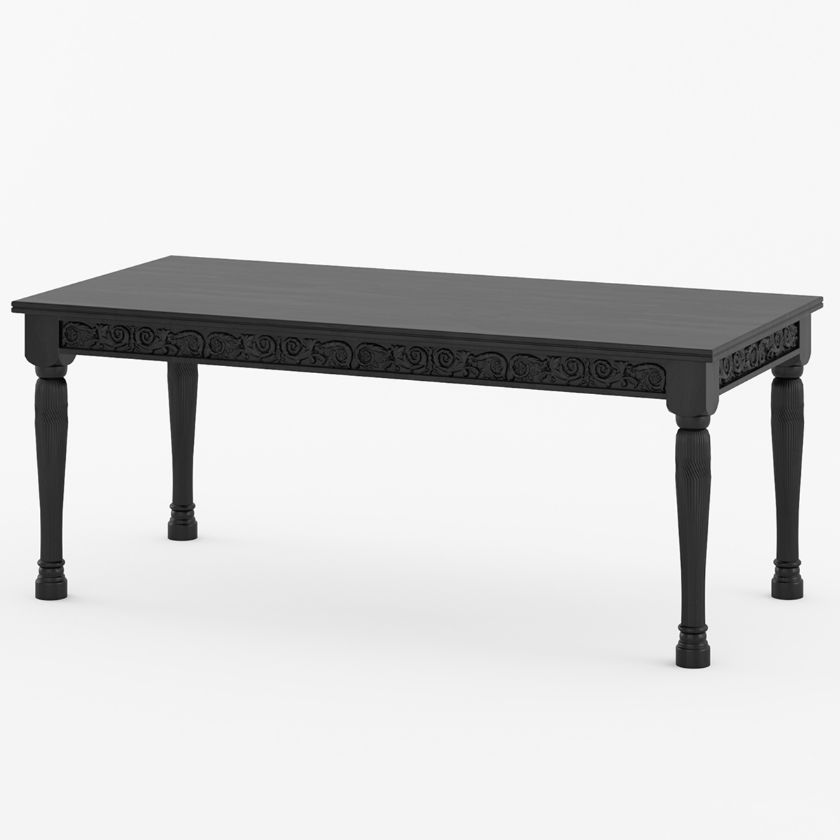 Picture of Cambria Solid Wood Modern Rectangle Dining Table
