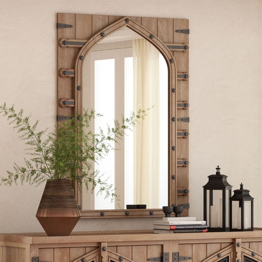 Picture of Abbotsbury Rustic Solid Wood Antique Mirror Frame