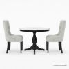 Picture of Marbella Two Toned Marble Top Small Bistro 3 Piece Kitchen Table Set