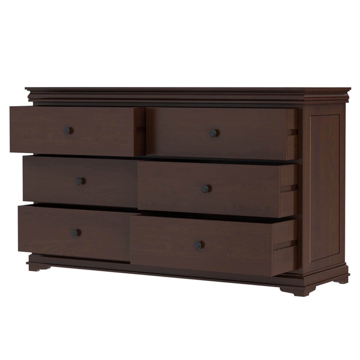 brown boots blue dress Paxton Mid-Century Modern 3-Drawer Dresser with Solid Wood Frame and Rattan Accent - Single
