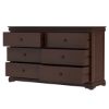 Picture of Classic Handcrafted Mahogany Wood 6 Drawer Double Dresser