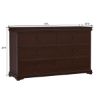 Picture of Classic Handcrafted Mahogany Wood 6 Drawer Double Dresser