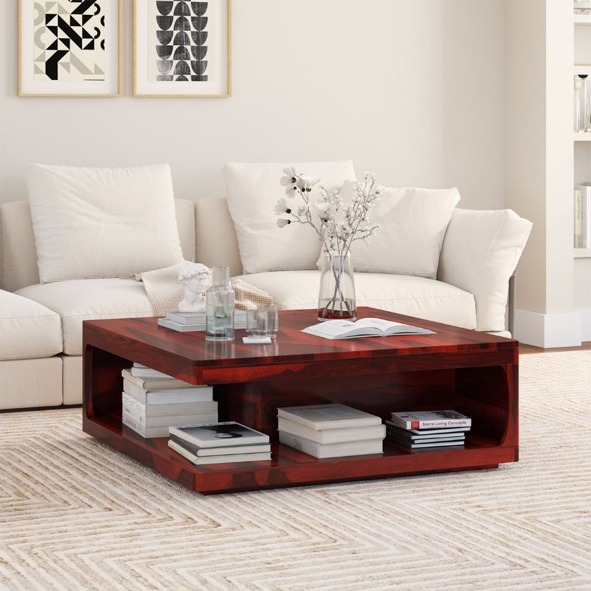 Picture of Salento Rustic Solid Wood Square Center Table