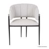Picture of Blankenberge Modern Stainless Steel Upholstered Armchair