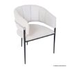 Picture of Blankenberge Modern Stainless Steel Upholstered Armchair