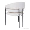Picture of Blankenberge Modern Stainless Steel Upholstered Armchair