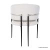 Picture of Blankenberge Modern Stainless Steel Upholstered Armchair