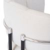 Picture of Blankenberge Modern Stainless Steel Upholstered Armchair