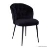 Picture of Olivette Black Upholstered Stainless Steel Chair