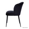 Picture of Olivette Black Upholstered Stainless Steel Chair