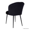 Picture of Olivette Black Upholstered Stainless Steel Chair