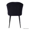 Picture of Olivette Black Upholstered Stainless Steel Chair