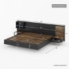 Picture of Clifden Rustic Solid Wood Modern Floating Platform Bed Frame