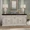 Picture of Loyalton Antique Country Solid Wood 2 Tone Hand Carved Long Sideboard