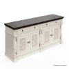 Picture of Loyalton Antique Country Solid Wood 2 Tone Hand Carved Long Sideboard