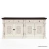 Picture of Loyalton Antique Country Solid Wood 2 Tone Hand Carved Long Sideboard