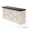 Picture of Loyalton Antique Country Solid Wood 2 Tone Hand Carved Long Sideboard