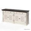 Picture of Loyalton Antique Country Solid Wood 2 Tone Hand Carved Long Sideboard