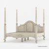 Picture of Sorocaba Solid Wood Rustic 4 Piece French Country Bedroom Set