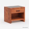 Picture of Segovia Solid Wood Rustic 1 Drawer Nightstand