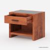 Picture of Segovia Solid Wood Rustic 1 Drawer Nightstand