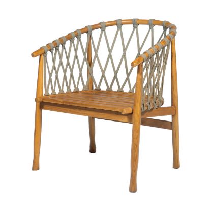Picture of Denair Oslo Mid Century Solid Wood Walnut Lounge Chair