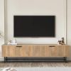 Hornitos 75-inch Modern Low Profile Fluted TV Stand