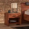 Picture of Segovia Solid Wood Rustic 1 Drawer Nightstand