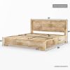 Picture of Cumbria Handcrafted Solid Wood 4 Piece Bedroom Set