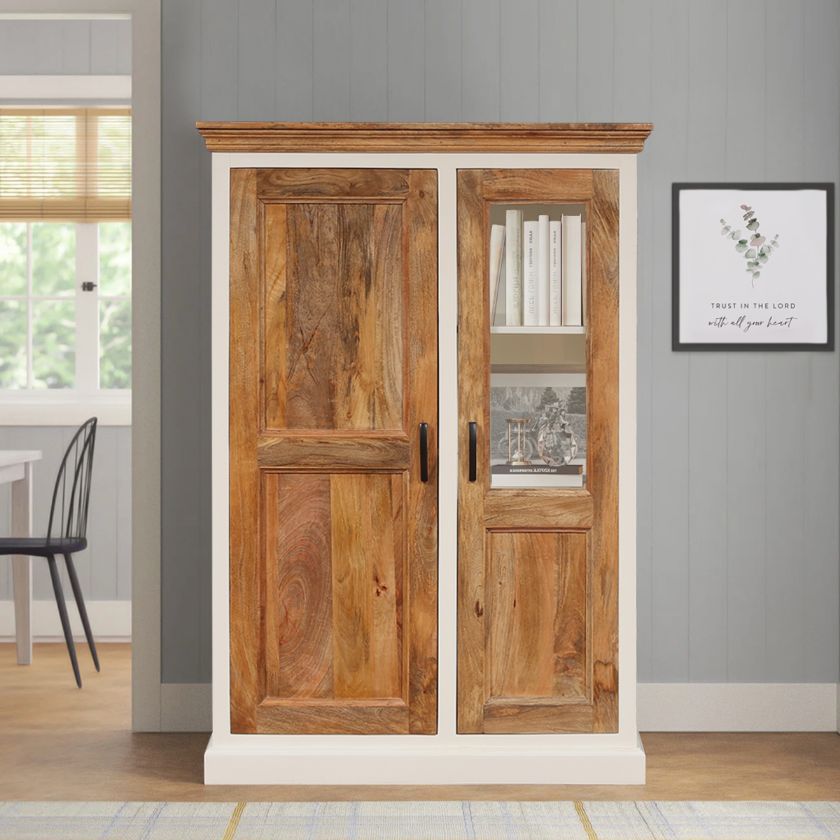 Picture of Rumsey Solid Wood Office Storage Cabinet With Doors (57")