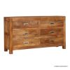 Picture of Lindcove Modern Contemporary Rustic Solid Wood 6 Drawer Dresser
