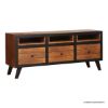Picture of Rackerby Two Tone Mid Century Modern TV Stand with Drawers (54")