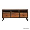 Picture of Rackerby Two Tone Mid Century Modern TV Stand with Drawers (54")