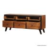 Picture of Rackerby Two Tone Mid Century Modern TV Stand with Drawers (54")
