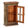 Picture of Rustic Reclaimed Wood Small Cabinet With Display Glass Door