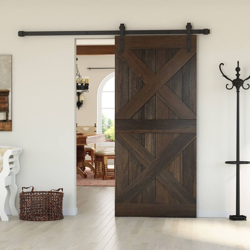 Picture of Saltillo Modern Farmhouse Solid Wood Interior Sliding Barn Door