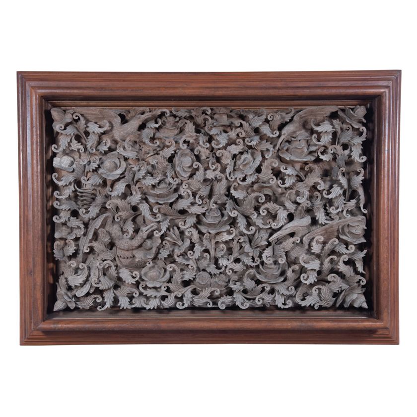 Picture of Rathmullan Gothic Teak Wood Handcarved Wall Art