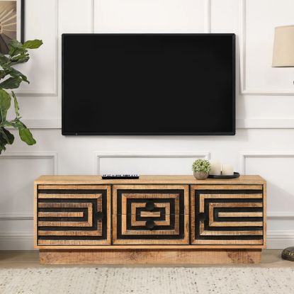Buellton Solid Wood Art Deco TV Stand (47")
