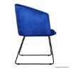 Picture of  Auberry Modern Industrial Velvet Royal Blue Upholstered Armchair