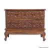 Picture of Eldridge Mid Century Antique Hand Carved Solid Wood Dresser